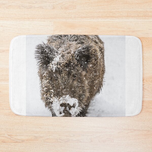 Item preview, Wild boar in deep snow designed and sold by Ingo Gerlach.