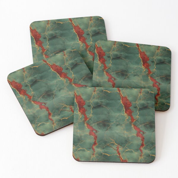Item preview, Grey, Red and Gold Seamless Repeating Marble Pattern designed and sold by PeteRascal.