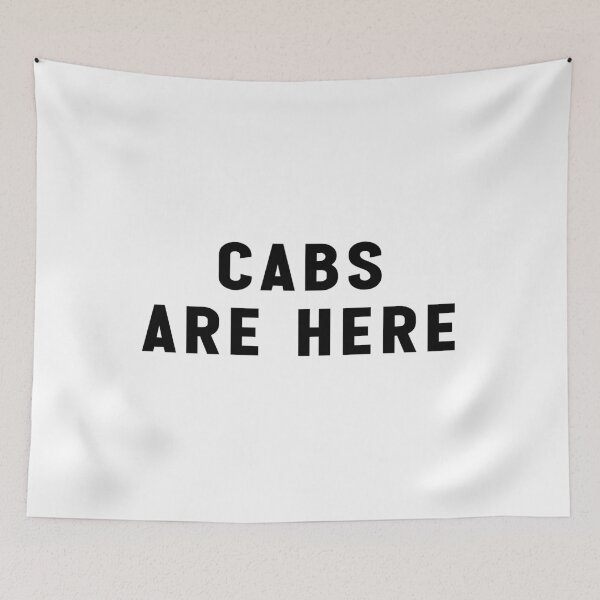 Item preview, Cabs are Here Funny Stickers Meme designed and sold by Jesticker.