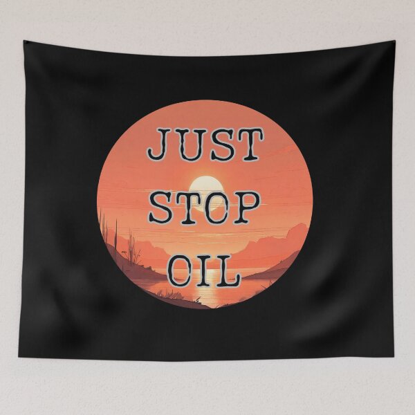 Item preview, Just Stop Oil Earth's Breath Advocacy designed and sold by ChicTrendz.