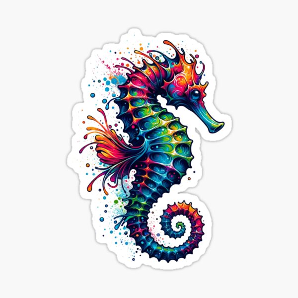 i want to get a seahorse tattoo. Sort of like this one. this drawing was  done by an artist on Deviant Art. | Seahorse tattoo, Horse tattoo design,  Mermaid tattoos