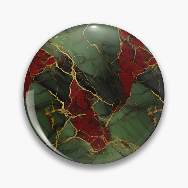 Item preview, Green, Red and Gold Seamless Repeating Marble Pattern designed and sold by PeteRascal.