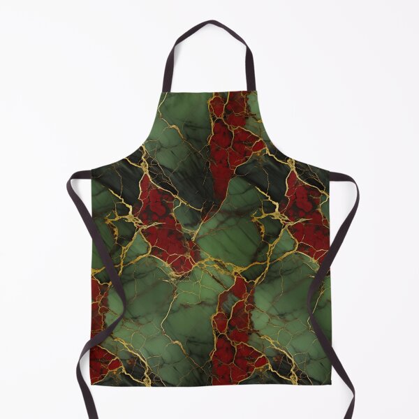 Item preview, Green, Red and Gold Seamless Repeating Marble Pattern designed and sold by PeteRascal.