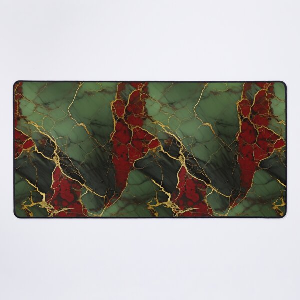 Item preview, Green, Red and Gold Seamless Repeating Marble Pattern designed and sold by PeteRascal.