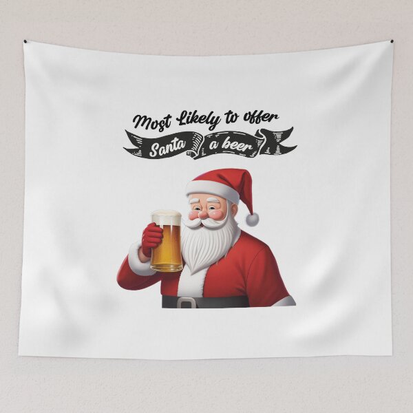 Item preview, Fun design Most likely to offer Santa a beer designed and sold by olympe-store.