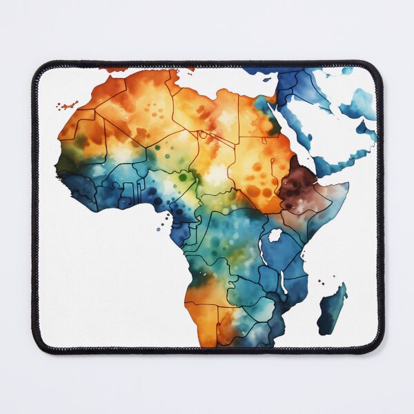 Item preview, Spectrum of Serenity: Watercolor Map of Africa designed and sold by KQCreative.