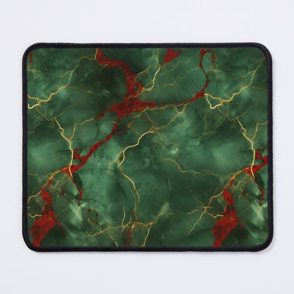 Item preview, Green, Red and Gold Seamless Repeating Marble Pattern designed and sold by PeteRascal.