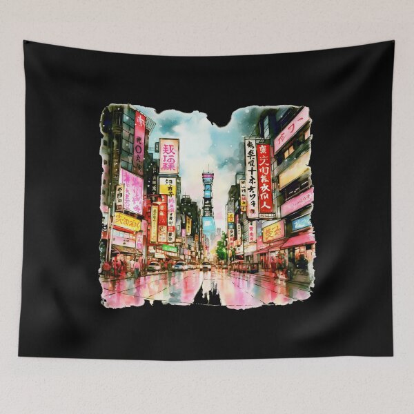 Item preview, Tokyo A Neon Wonderland. Funny Gifts For Tokyo Lovers 4/4 designed and sold by MatSatArt.