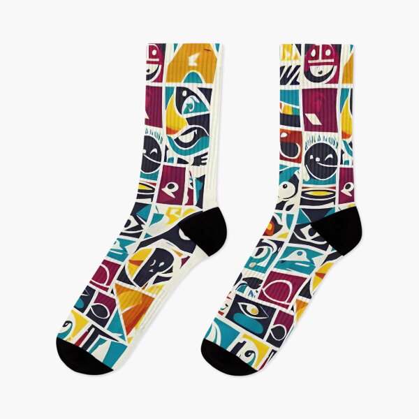 Item preview, Colorful abstract pattern in squares designed and sold by Crisalt.