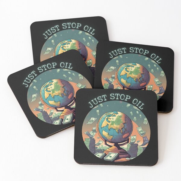 Item preview, Just Stop Oil End Plastic Waste designed and sold by ChicTrendz.