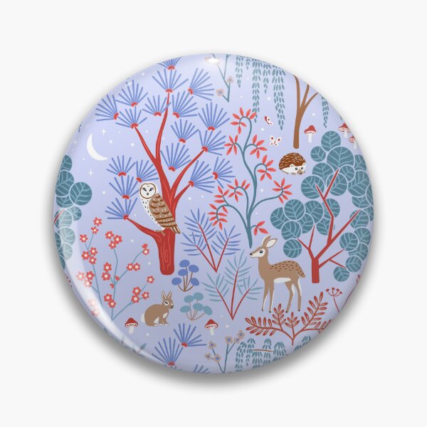Item preview, Woodland Night Life - Lilac  designed and sold by TigaTiga.