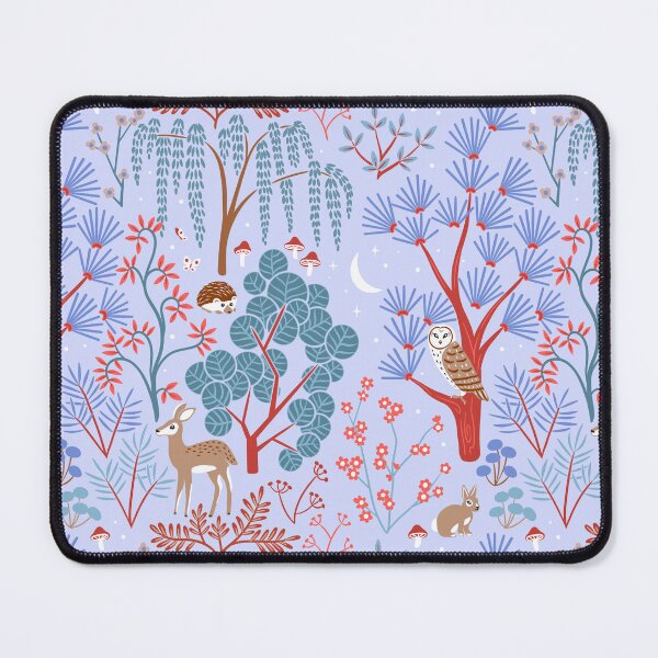 Item preview, Woodland Night Life - Lilac  designed and sold by TigaTiga.