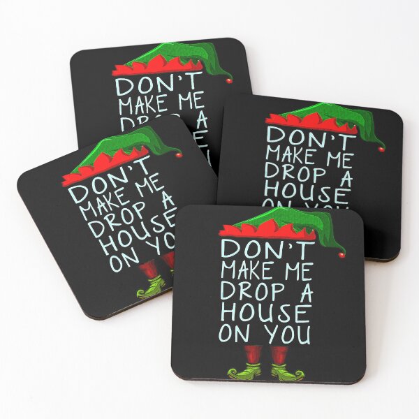 Item preview, Don't Push Your Luck, The Elf's Playful Warning. designed and sold by momoworlddesign.