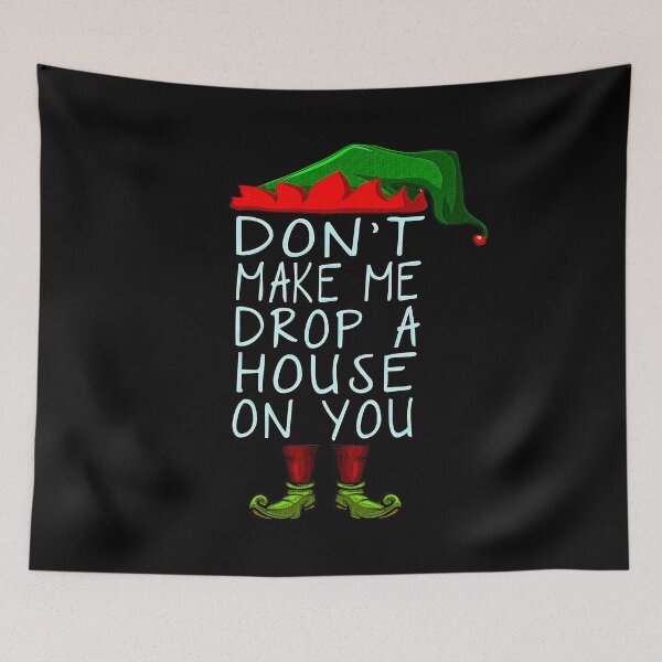 Item preview, Don't Push Your Luck, The Elf's Playful Warning. designed and sold by momoworlddesign.