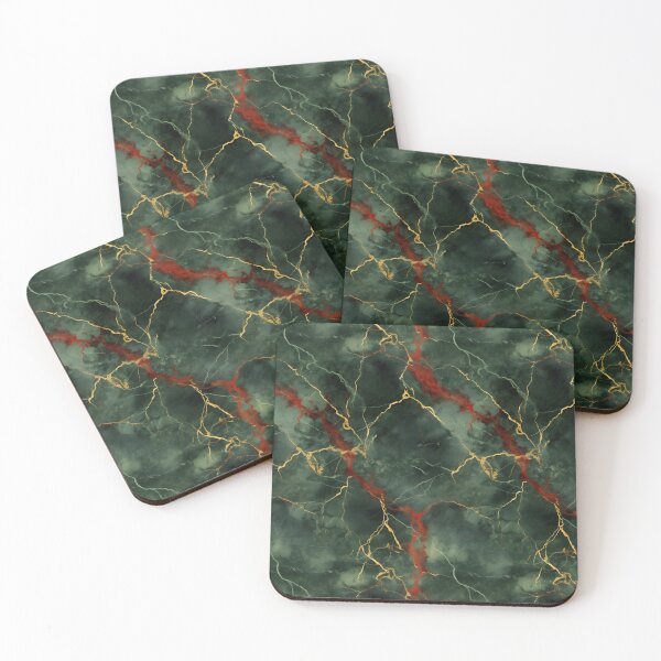 Item preview, Grey, Red and Gold Seamless Repeating Marble Pattern designed and sold by PeteRascal.