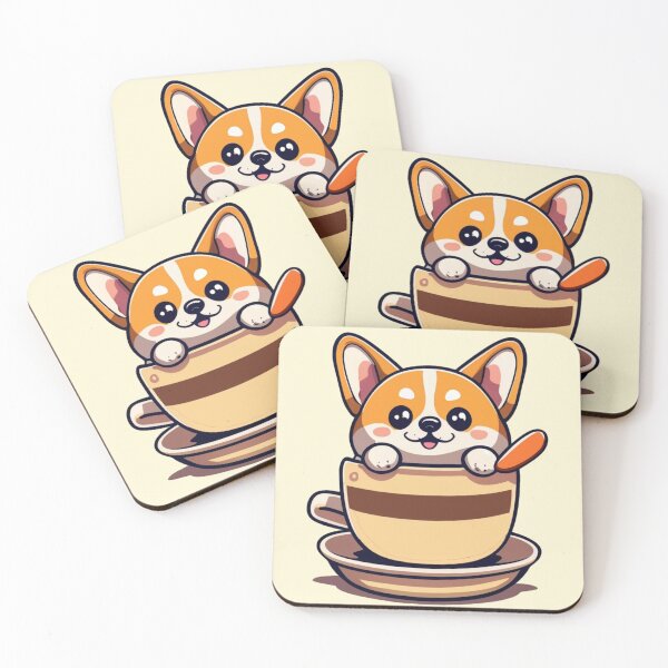Item preview, Kawaii Corgi Coffee designed and sold by NormadWorld.