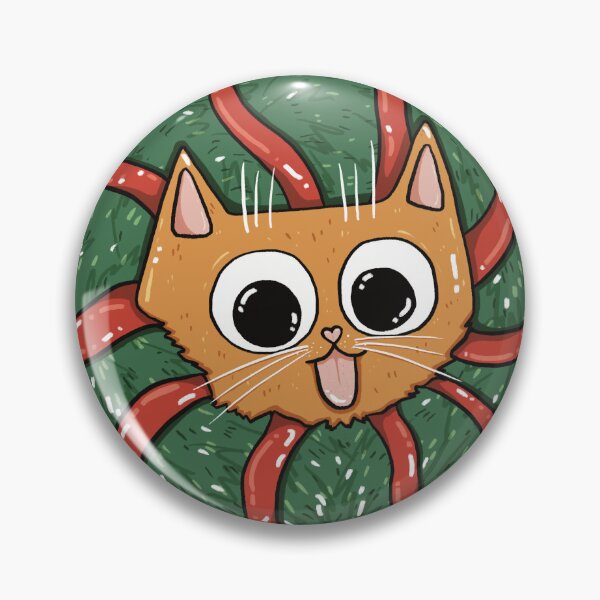 Item preview, Christmas Wreath Cat Print designed and sold by Julia Sol.