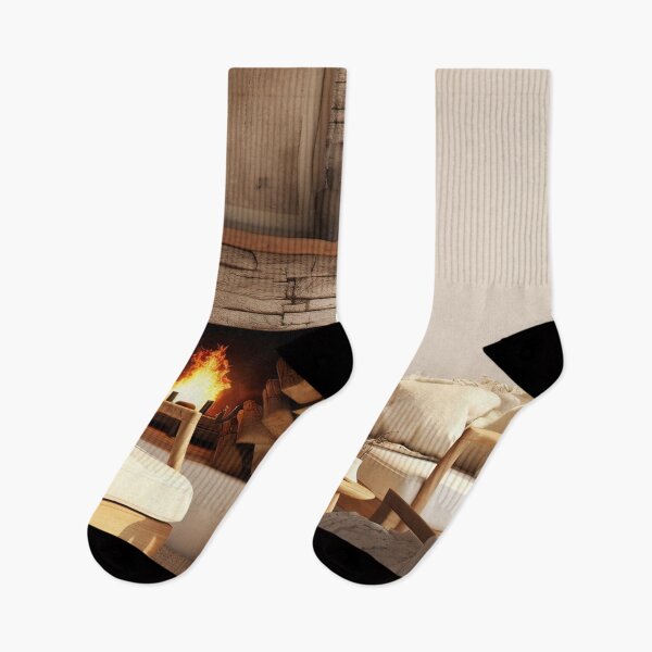 Item preview, Cozy Winter Evening by the Fireplace designed and sold by FireScreen.