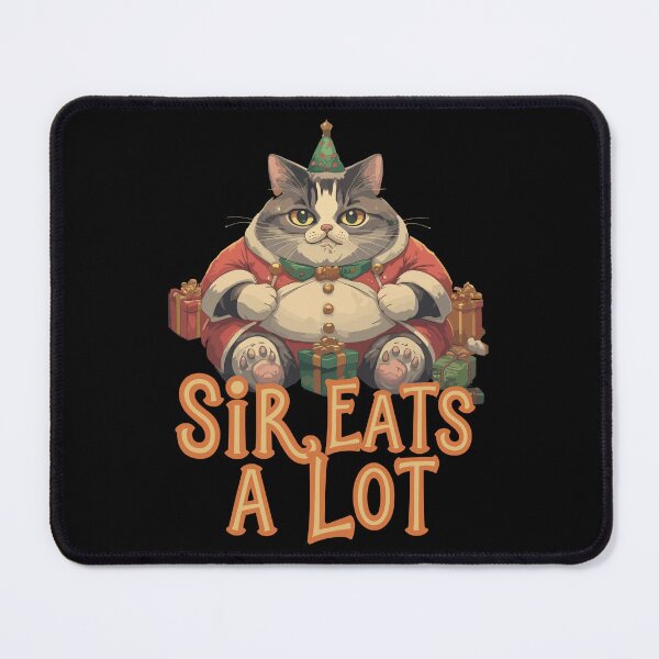 Item preview, Sir Eats-A-Lot at Christmas designed and sold by meowware.