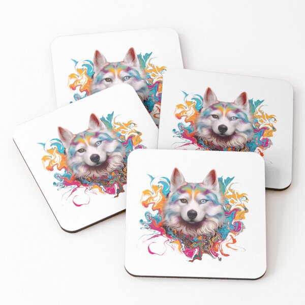 Item preview, Vibrant Siberian Gaze, Husky Spectrum" designed and sold by Nudaeng.