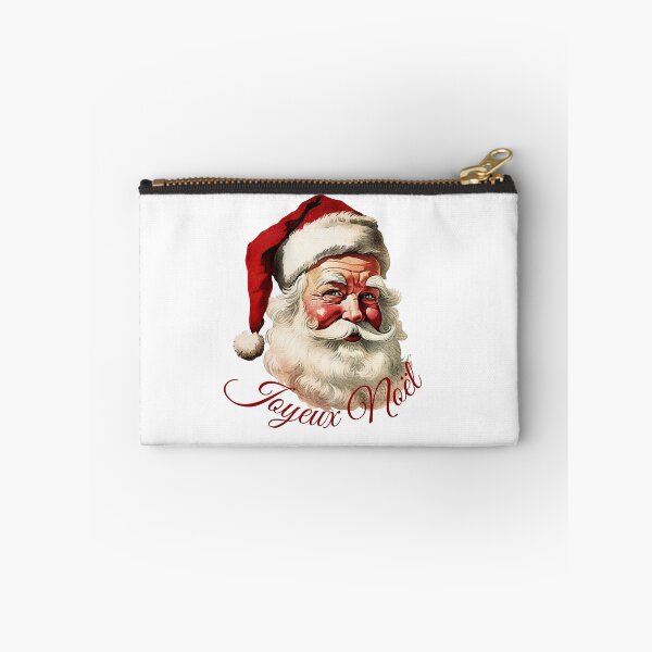 Item preview, Happy Retro Santa - Joyeux Noël - Merry Christmas in French designed and sold by Kkoriginal.