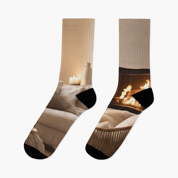 Item preview, Cozy Winter Evening by the Fireplace designed and sold by FireScreen.