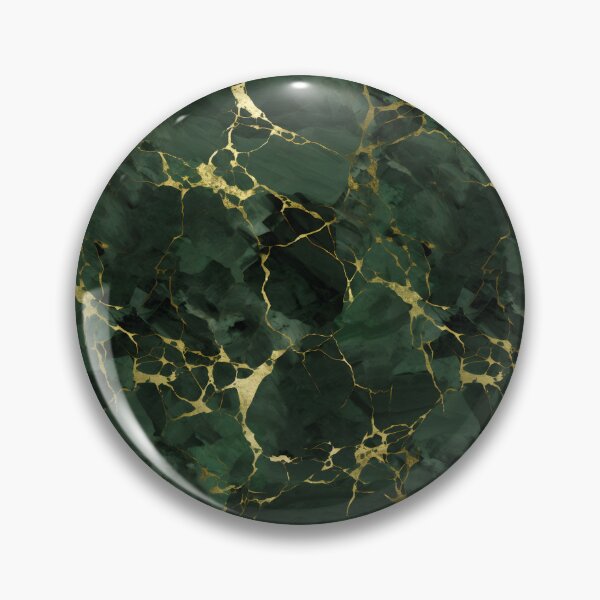 Item preview, Patrón de mármol repetitivo sin costuras verde oscuro y dorado designed and sold by PeteRascal.