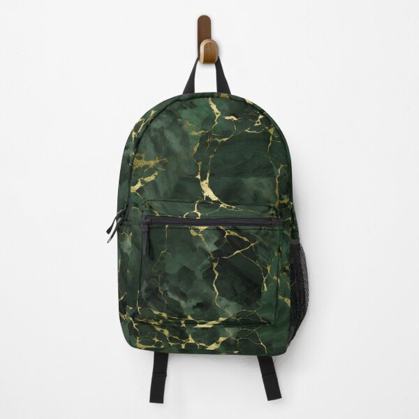 Item preview, Dark Green and Gold Seamless Repeating Marble Pattern designed and sold by PeteRascal.