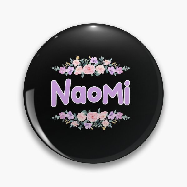 Item preview, Purple Flower Naomi Name Label (Black) designed and sold by NormadWorld.