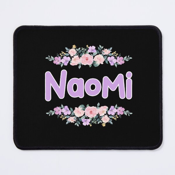 Item preview, Purple Flower Naomi Name Label (Black) designed and sold by NormadWorld.