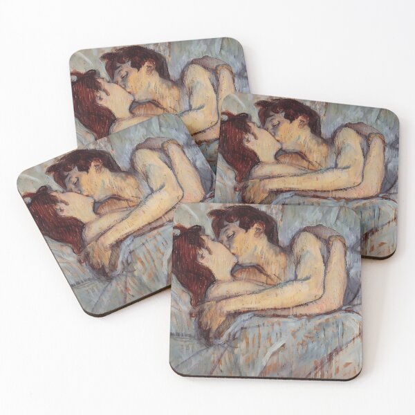 Item preview, In Bed the Kiss by Toulouse-Lautrec designed and sold by NouveauEra.