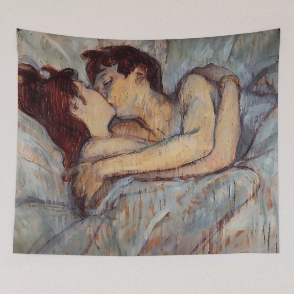 Item preview, In Bed the Kiss by Toulouse-Lautrec designed and sold by NouveauEra.