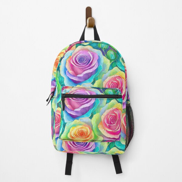 Item preview, Sketchy Abstract Rainbow Roses designed and sold by craftyvixenart.