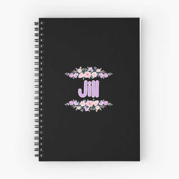 Item preview, Purple Flower Jill Name Label (Black) designed and sold by NormadWorld.