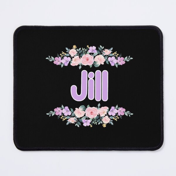 Item preview, Purple Flower Jill Name Label (Black) designed and sold by NormadWorld.
