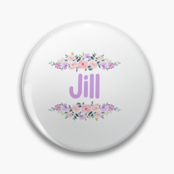 Item preview, Purple Flower Jill Name Label designed and sold by NormadWorld.