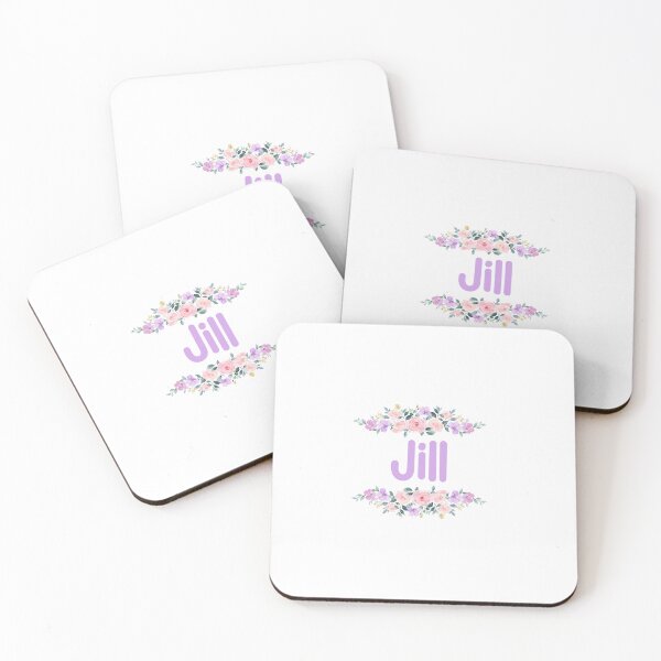 Item preview, Purple Flower Jill Name Label designed and sold by NormadWorld.