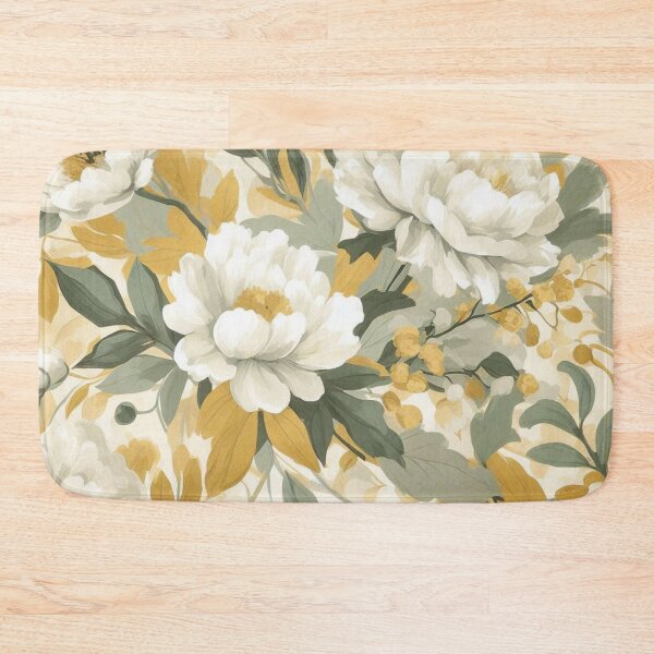 Artikelvorschau, Peonies with gold leaves entworfen und verkauft von tipitoes.