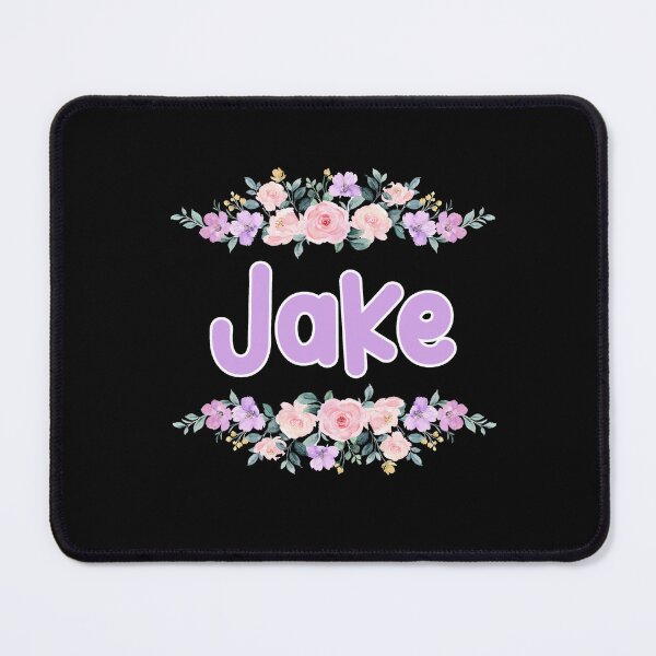 Item preview, Purple Flower Jake Name Label (Black) designed and sold by NormadWorld.