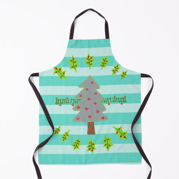 Item preview, Stitched trees_retro blue_stripes designed and sold by NeonEye-Designs.
