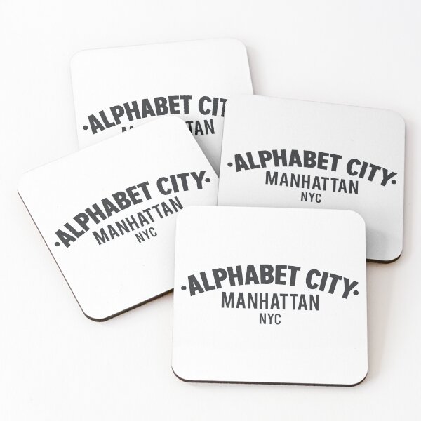 Item preview, Alphabet City Manhattan Minimal Typo Art - T-Shirt & Apparel Design designed and sold by Boogosh.