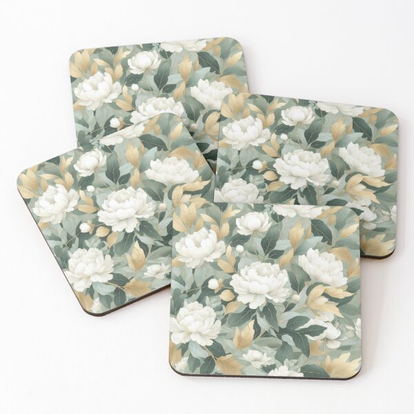 Item preview, Green Peonies designed and sold by tipitoes.