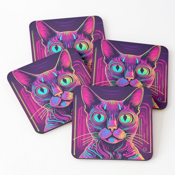Item preview, Psychedelic Cat designed and sold by PC-artist.