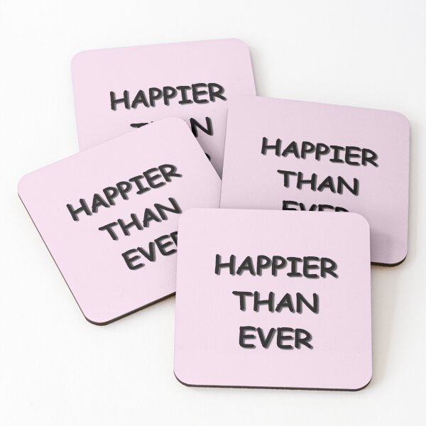 Item preview, HAPPIER THAN EVER  designed and sold by AcousticFlow.