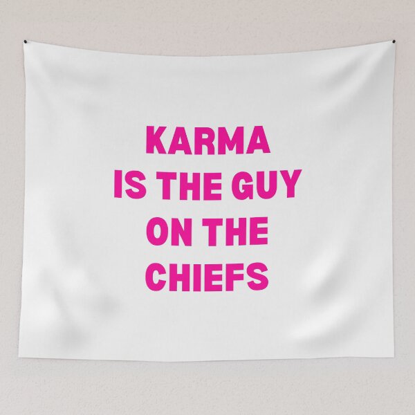 Item preview, Funny Taylor Swift Eras Tour Karma Is The Guy On The Chiefs designed and sold by gillys.