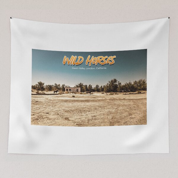 Item preview, Wild Horses at Death Valley Junction designed and sold by GestaltImagery.