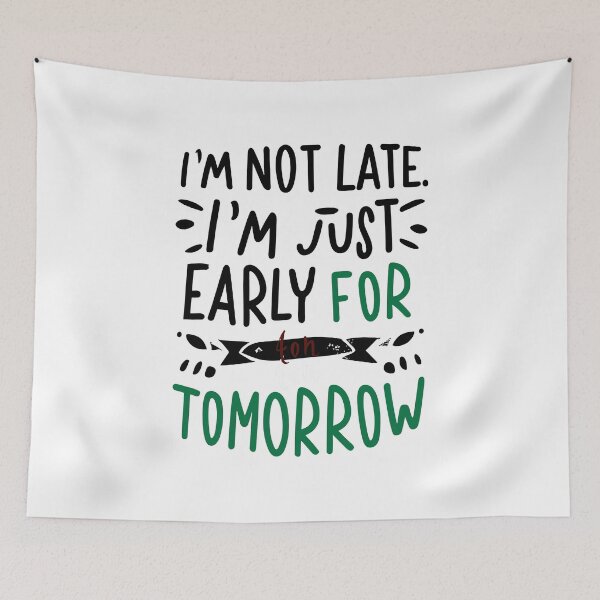 Item preview, I'm not Late designed and sold by Kombinerki.