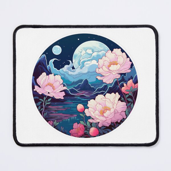 Item preview, Cosmic Garden: Midnight Peony Dreamscape designed and sold by kawaiidoodlesuk.