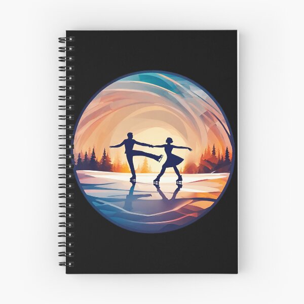 Item preview, Winter Sports, Couple of Figure Skaters Dancing at Sunset designed and sold by Aquillashop.