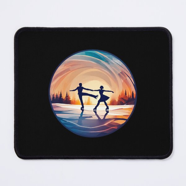 Item preview, Winter Sports, Couple of Figure Skaters Dancing at Sunset designed and sold by Aquillashop.